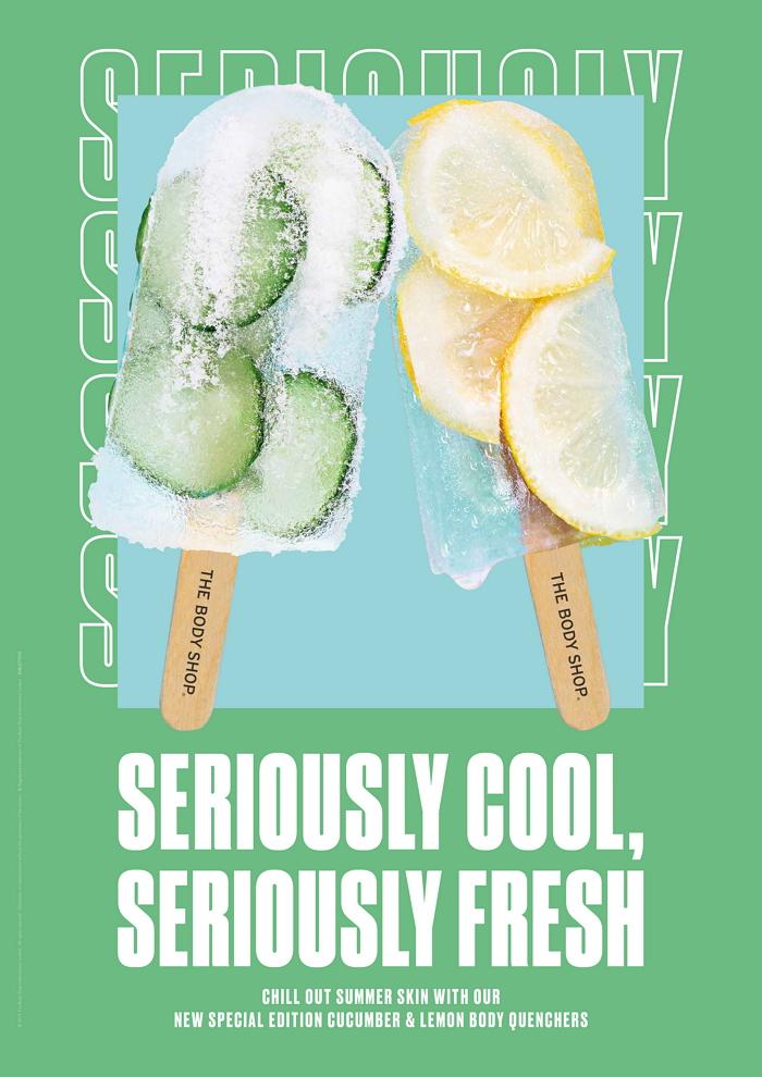 THE BODY SHOP小黃瓜&檸檬舒活身體系列沁涼上市，讓肌膚嚐一口清爽冰涼的「蔬果」吧！