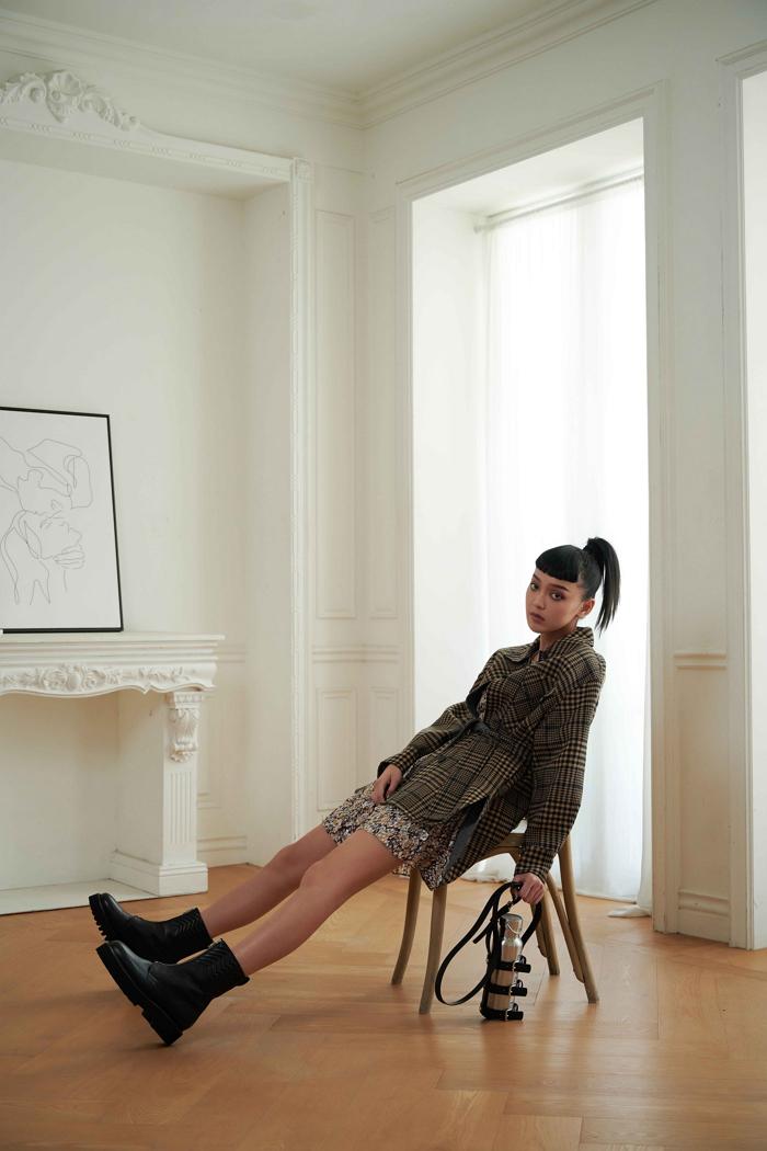 時尚指標Kiwi李函演繹Maje Girl形象，從辦公桌到迪斯可打造出豐富的時尚穿搭範本