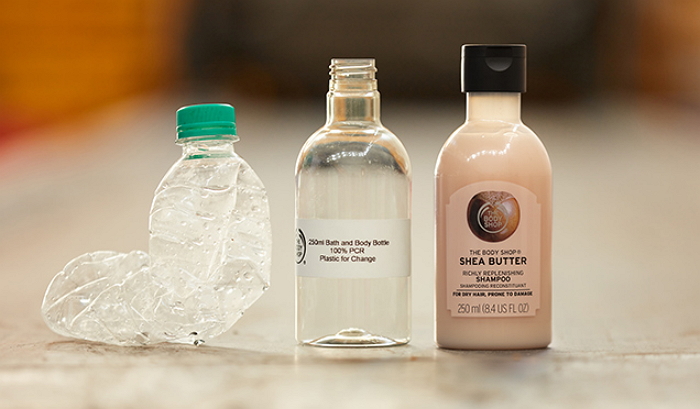 THE BODY SHOP 公平交易再生塑料包裝瓶 拓展人類與地球的新疆界
